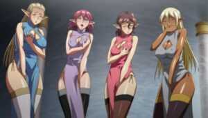 OVA 巨乳エルフ母娘催○ ＃2 女王と姫の快楽調教。守護騎士は恥○に沈む_sample_1